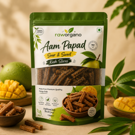 RawOrgano Aam Papad Sour & Sweet 250g