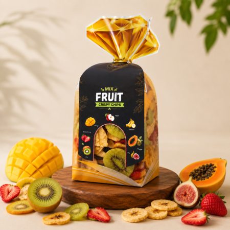 RawOrgano Mix Fruit Crispy Chips 250G