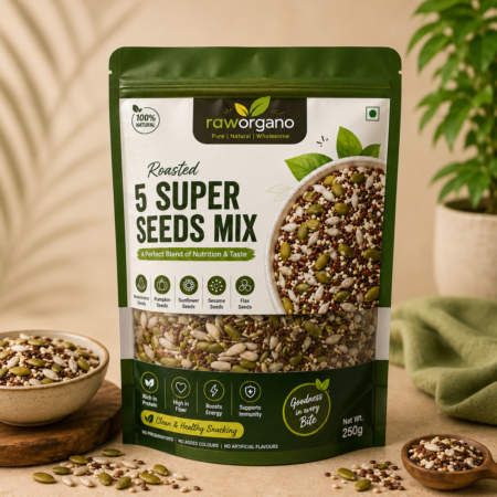 RawOrgano Roasted 5 Super Seeds Mix 250G